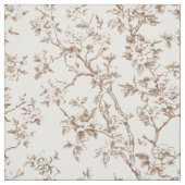 Tissu Branches Florales Sépia Délicates (Échantillon)