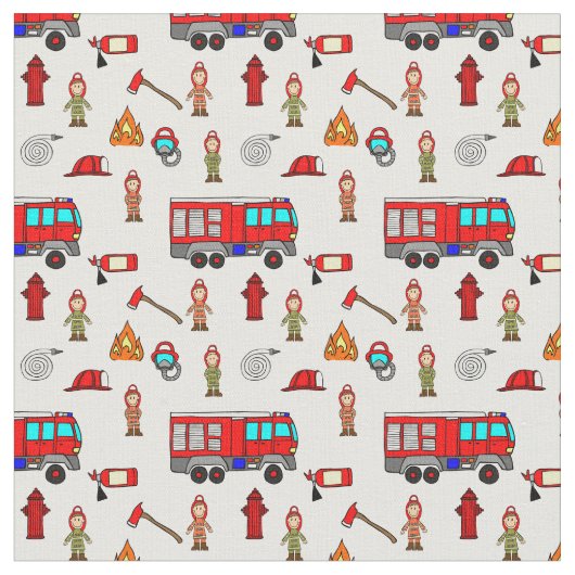 Tissu Brave pompiers (Fermer)