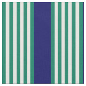 Tissu Brayures blanches et vertes motif avec bleu marine (Fermer)