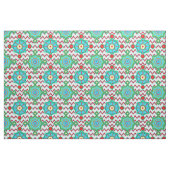 Tissu Bright Boho | Aqua et Red Chevron (Fat Quarter)