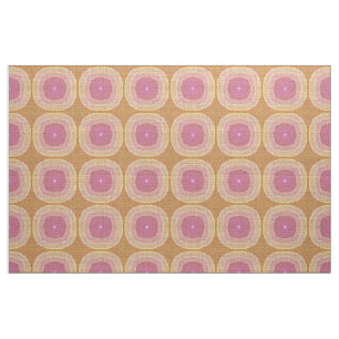 Tissu Bright Pastel Pink Yellow Ochre Bali Batik Motif