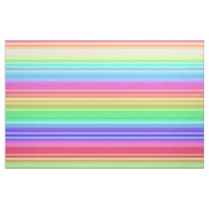 Tissu Bright Rainbow Stripes