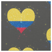 Tissu Briller de drapeau de la Colombie beau (Détail)
