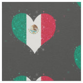 Tissu Briller de drapeau du Mexique unique (Détail)