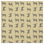 Tissu Brindle Greyhound Dog Art Fabric (Échantillon)