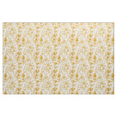Tissu Brins Floraux Moutarde (Yard)
