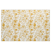 Tissu Brins Floraux Moutarde (Fat Quarter)