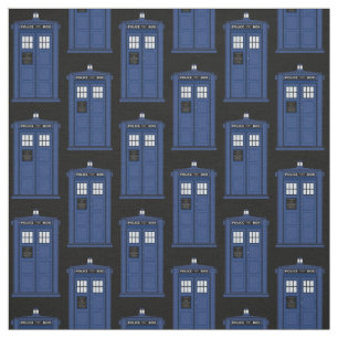 Tissu britannique bleu de boîte de police pour le