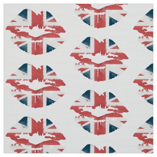 Tissu britannique de lèvres de drapeau (Échantillon)