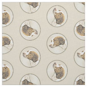 Tissu Brittany Peinture Orange Roan Espagnol mignon Chie