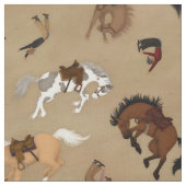 Tissu Broncs et Cowboys (Fermer)