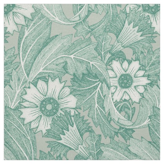Tissu brouillard vert acanthus (Échantillon)