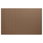 Tissu Brown au chocolat avec points Pois blancs (Fat Quarter)