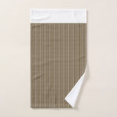 Tissu Brown avec un motif vertical extensible de (Serviette à main)
