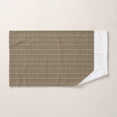 Tissu Brown avec un motif vertical extensible de (Serviette à main)