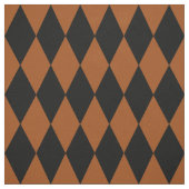 Tissu Brown Black Harlequin Diamonds Checkers Design  (Échantillon)