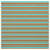 Tissu Brown, chocolat et Motif Turquoise (Échantillon)