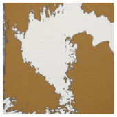 Tissu Brown et blanc d'impression de vache (Échantillon)