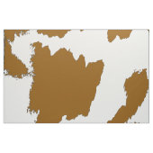 Tissu Brown et blanc d'impression de vache (Fat Quarter)