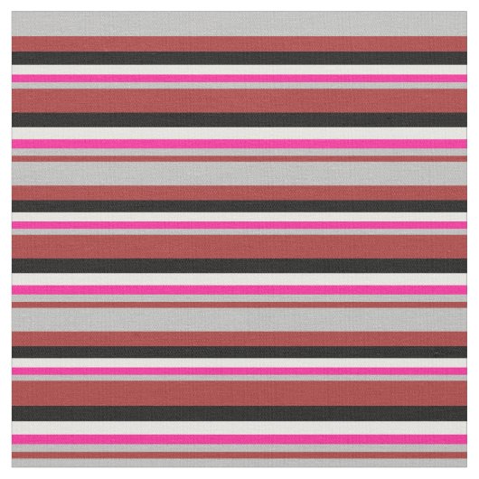 Tissu Brown, gris, rose profond, blanc et noir (Fermer)