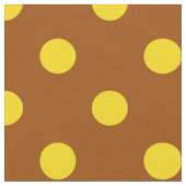 Tissu Brown Jaune Pois Textile (Fermer)