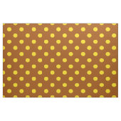 Tissu Brown Jaune Pois Textile (Fat Quarter)