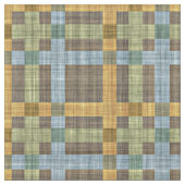 Tissu Brown Motif Carré de tarte vert jaune bleu (Fermer)