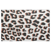 Tissu Brown noir et Empreinte de léopard blanc (Fat Quarter)