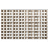 Tissu Brown | Suede | Motif de Jacquard de diamant blanc (Yard)