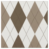 Tissu Brown | Suede | Motif de Jacquard de diamant blanc (Fermer)