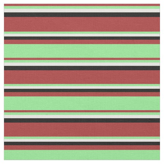 Tissu Brown, vert clair, blanc et noir (Fermer)