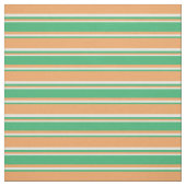 Tissu Brown, vert mer et Motif jaune clair (Échantillon)