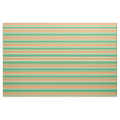 Tissu Brown, vert mer et Motif jaune clair (Fat Quarter)