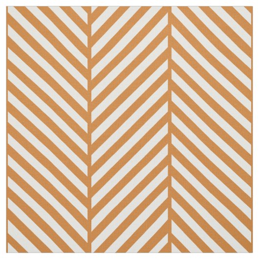 Tissu Brûlé Orange Herringbone Grande échelle (Échantillon)