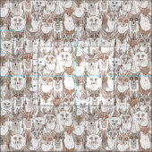 Tissu brun brun blanc doux (Carreau)