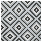 Tissu Brush Gris Argent Noir Trucs Triangles (Échantillon)