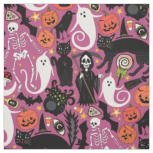 Tissu bubblegum rétro Halloween