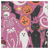Tissu bubblegum rétro Halloween (Fermer)