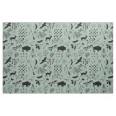 Tissu Buffalo Adventures Black avec n'importe quelle cou (Fat Quarter)