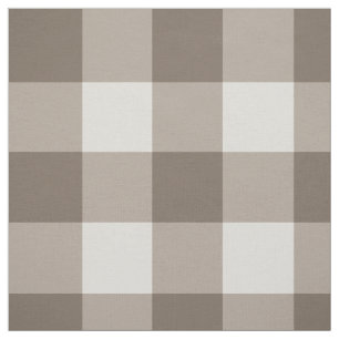 Tissu Buffalo Check Beige Cream En vichy ivoire
