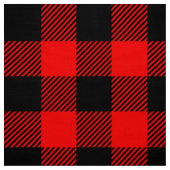 Tissu Buffalo Check Rouge et Noir Lumberjack Plaid Decor (Échantillon)
