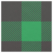 Tissu Buffalo plaid Check Motif Black Green (Fermer)