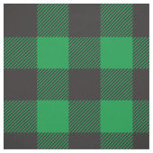 Tissu Buffalo plaid Check Motif Black Green (Échantillon)