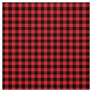 Tissu Buffalo rouge abattu