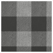 Tissu Buffle noir et gris foncé plaqué de gros chèques (Fermer)