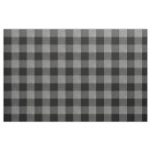 Tissu Buffle noir et gris foncé plaqué de gros chèques (Fat Quarter)