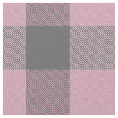 Tissu buffle rose gris foncé plaid (Fermer)