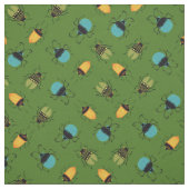 Tissu Bugs Beetles Mid Century Mod Cute (Échantillon)