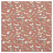 Tissu Bugs lover - summer picnic with Insects Rust (Échantillon)