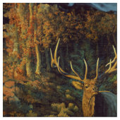 Tissu Bull Elk dans la forêt d'automne (Fermer)